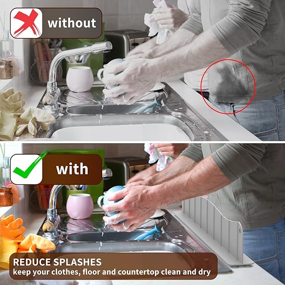 Silicon sink splash guard