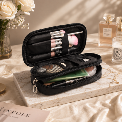 GlamVault Travel Makeup Bag