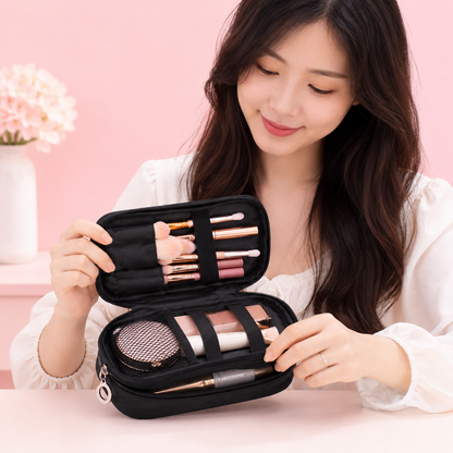 GlamVault Travel Makeup Bag
