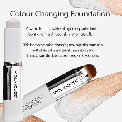 Korean Waterproof Foundation Stick with Brush