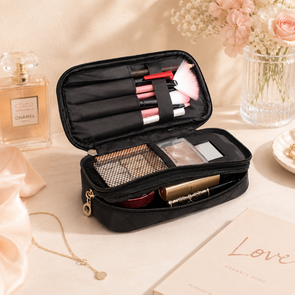 GlamVault Travel Makeup Bag