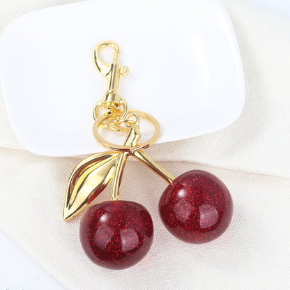 Cute Cherry Keychain 🍒