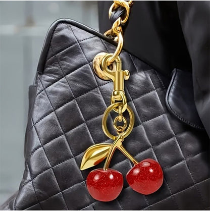 Cute Cherry Keychain 🍒