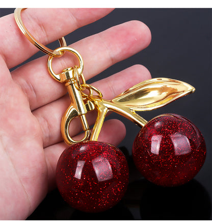Cute Cherry Keychain 🍒